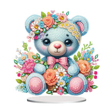Load image into Gallery viewer, Acrylic Bear Table Top Diamond Painting Ornament Kits Desktop Diamond Art Kits