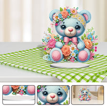 Load image into Gallery viewer, Acrylic Bear Table Top Diamond Painting Ornament Kits Desktop Diamond Art Kits
