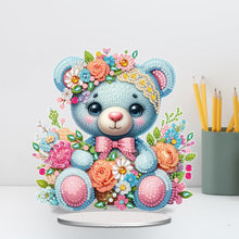 Load image into Gallery viewer, Acrylic Bear Table Top Diamond Painting Ornament Kits Desktop Diamond Art Kits