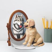 Load image into Gallery viewer, Acrylic Animal Diamond Painting Desktop Ornaments Kit Bear for Home Office Decor