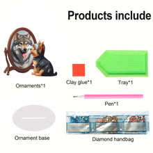 Load image into Gallery viewer, Acrylic Animal Diamond Painting Desktop Ornaments Kit Bear for Home Office Decor