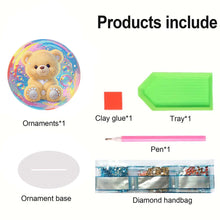Load image into Gallery viewer, Acrylic Animal Diamond Painting Desktop Ornaments Kit Bear for Home Office Decor