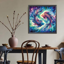 Load image into Gallery viewer, Diamond Painting - Full Round - 12 constellations¡¤Pisces (40*40CM)