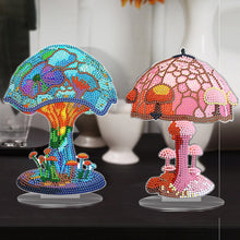 Load image into Gallery viewer, 2Pcs Mushroom Acrylic Diamond Painting Desktop Decorations for Home Office Decor