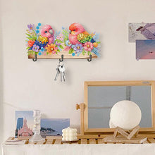 Load image into Gallery viewer, Wooden Bird Flower Special Shape Diamond Painting Hanging Hooks for Home Decor