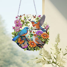 Load image into Gallery viewer, Acrylic Bird Flower Special Shape Diamond Art Hanging Pendant for Home Decor