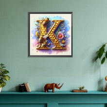 Load image into Gallery viewer, Diamond Painting - Full Round - Honey letter K (30*30CM)