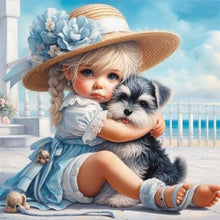Load image into Gallery viewer, Diamond Painting - Full Round - Cute child (30*30CM)