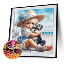 Load image into Gallery viewer, Diamond Painting - Full Round - Cute child (30*30CM)