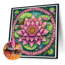 Load image into Gallery viewer, Diamond Painting - Partial Special Shaped - Lotus (30*30CM)