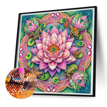 Load image into Gallery viewer, Diamond Painting - Partial Special Shaped - Lotus (30*30CM)