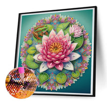 Load image into Gallery viewer, Diamond Painting - Partial Special Shaped - Lotus (30*30CM)