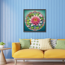 Load image into Gallery viewer, Diamond Painting - Partial Special Shaped - Lotus (30*30CM)