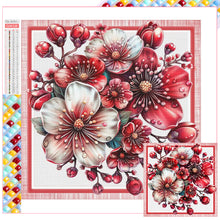 Load image into Gallery viewer, Diamond Painting - Full Square - Red and White Flowers (30*30CM)