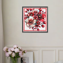 Load image into Gallery viewer, Diamond Painting - Full Square - Red and White Flowers (30*30CM)