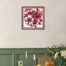 Load image into Gallery viewer, Diamond Painting - Full Square - Red and White Flowers (30*30CM)