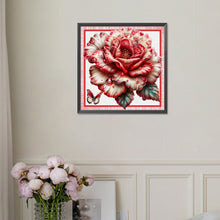 Load image into Gallery viewer, Diamond Painting - Full Square - Red and White Flowers (30*30CM)