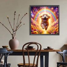 Load image into Gallery viewer, Diamond Painting - Full Round - Rainbow cheerful puppy (40*40CM)