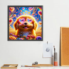 Load image into Gallery viewer, Diamond Painting - Full Round - Love hanging sunglasses puppy (40*40CM)