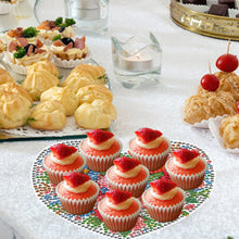 Load image into Gallery viewer, 4Pcs Wooden Love Flower Plants DIY Diamond Painting Placemats with Holder