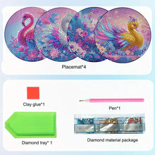 Load image into Gallery viewer, 4Pcs Wooden Animal DIY Diamond Painting Placemats with Holder for Home Decor