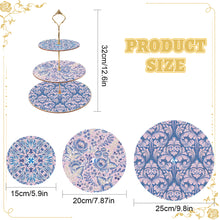 Load image into Gallery viewer, 3 Tier Acrylic Mandala Diamond Painting Cake Snack Stand for Afternoon Tea