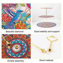 Load image into Gallery viewer, 3 Tier Acrylic Mandala Diamond Painting Cake Snack Stand for Afternoon Tea