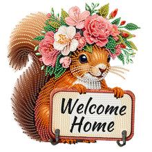 Load image into Gallery viewer, Wooden Special Shape Animal DIY Diamond Painting Art Hooks for Home Office Decor