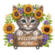 Load image into Gallery viewer, Wooden Special Shape Animal DIY Diamond Painting Art Hooks for Home Office Decor