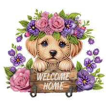 Load image into Gallery viewer, Wooden Special Shape Animal DIY Diamond Painting Art Hooks for Home Office Decor