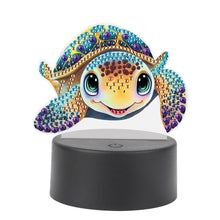 Load image into Gallery viewer, Animal Diamond Painting Night Light 5D DIY Diamond Painting Lamp (Turtle)