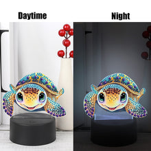 Load image into Gallery viewer, Animal Diamond Painting Night Light 5D DIY Diamond Painting Lamp (Turtle)