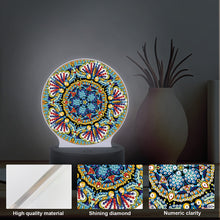 Load image into Gallery viewer, Diamond Painting Night Light 5D DIY Diamond Painting Lamp Home Decor (Mandala)