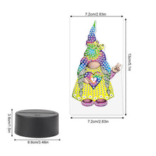 Load image into Gallery viewer, Diamond Painting Night Light 5D DIY Diamond Painting Lamp Home Decor (Gnome)