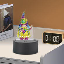 Load image into Gallery viewer, Diamond Painting Night Light 5D DIY Diamond Painting Lamp Home Decor (Gnome)