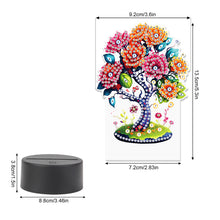 Load image into Gallery viewer, Flower Diamond Painting Night Light 5D DIY Diamond Painting Lamp (Tree)