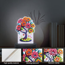 Load image into Gallery viewer, Flower Diamond Painting Night Light 5D DIY Diamond Painting Lamp (Tree)
