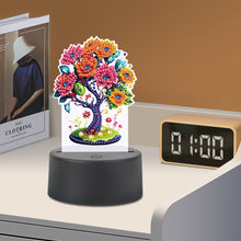 Load image into Gallery viewer, Flower Diamond Painting Night Light 5D DIY Diamond Painting Lamp (Tree)