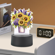 Load image into Gallery viewer, Flower Diamond Painting Night Light 5D DIY Diamond Painting Lamp (Bouquet)
