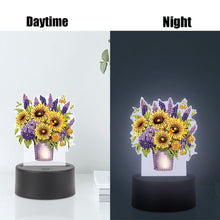 Load image into Gallery viewer, Flower Diamond Painting Night Light 5D DIY Diamond Painting Lamp (Bouquet)