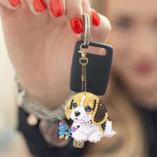 Load image into Gallery viewer, 5Pcs Acrylic Double Sided Dog Diamond Painting Keychain for Beginners Adults