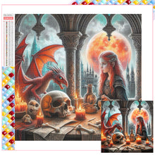 Load image into Gallery viewer, Diamond Painting - Full Square - Dragon (30*30CM)