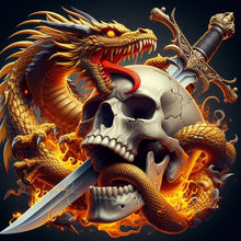 Load image into Gallery viewer, Diamond Painting - Full Square - Dragon (30*30CM)