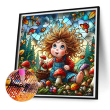 Load image into Gallery viewer, Diamond Painting - Full Square - Girl Picking Mushrooms (30*30CM)