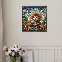 Load image into Gallery viewer, Diamond Painting - Full Square - Girl Picking Mushrooms (30*30CM)