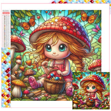 Load image into Gallery viewer, Diamond Painting - Full Square - Girl Picking Mushrooms (30*30CM)