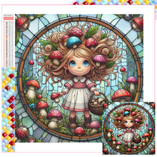 Load image into Gallery viewer, Diamond Painting - Full Square - Girl Picking Mushrooms (30*30CM)
