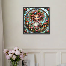 Load image into Gallery viewer, Diamond Painting - Full Square - Girl Picking Mushrooms (30*30CM)