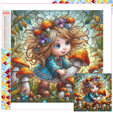 Load image into Gallery viewer, Diamond Painting - Full Square - Girl Picking Mushrooms (30*30CM)