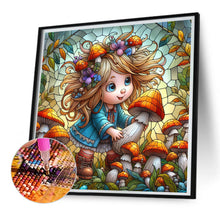 Load image into Gallery viewer, Diamond Painting - Full Square - Girl Picking Mushrooms (30*30CM)